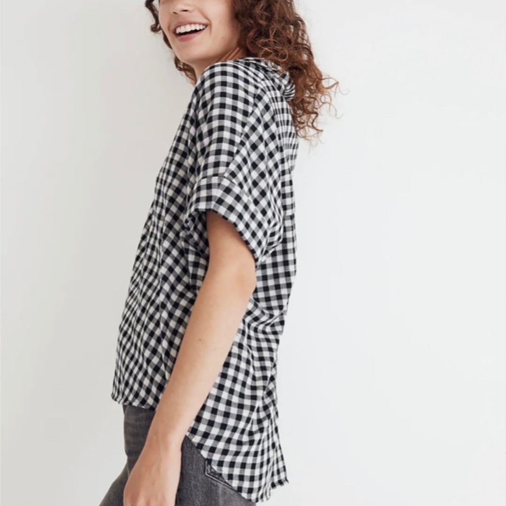 Swenson Popover Shirt in Double-Faced Gingham